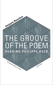 Cover of: Groove of the Poem by Jacques Rancière, Drew Burk