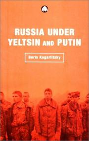 Cover of: Russia Under Yeltsin and Putin: Neo-Liberal Autocracy (Transnational Institute Series) (Transnational Institute Series)