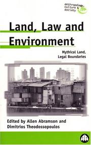 Cover of: Land, Law And Environment | 