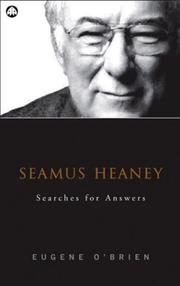 Cover of: Seamus Heaney by Eugene O'Brien