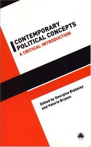 Cover of: Contemporary Political Concepts: A Critical Introduction