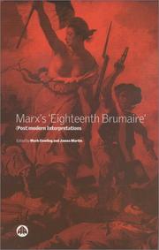 Cover of: Marx's 'Eighteenth Brumaire': (Post)modern Interpretations