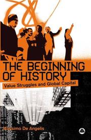 Cover of: The Beginning of History by Massimo De Angelis