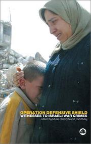 Cover of: Operation Defensive Shield by edited by Muna Hamzeh and Todd May.