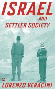 Cover of: Israel and Settler Society by Lorenzo Veracini