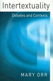 Cover of: Intertextuality: debates and contexts