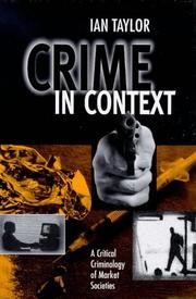 Cover of: Crime in Context