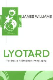 Cover of: Lyotard by James Williams