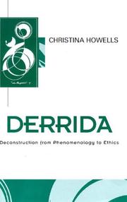 Cover of: Derrida by Christina Howells
