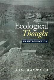 Cover of: Ecological Thought: An Introduction