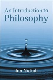 Cover of: An Introduction to Philosophy by Jon Nuttall