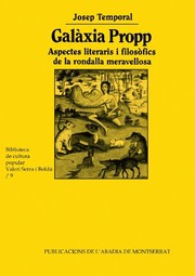 Cover of: Galàxia Propp: aspectes literaris i filosòfics de la rondalla meravellosa