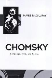 Cover of: Chomsky: language, mind, and politics
