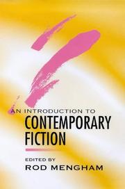 Cover of: Introduction to Contemporary Fiction: International Writing in English Since, 1970