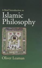 Cover of: A Brief Introduction to Islamic Philosophy by Oliver Leaman