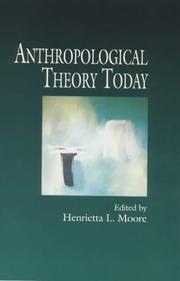 Cover of: Anthropological Theory Today
