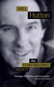 Cover of: The stakeholding society: writings on politics and economics