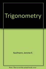 Cover of: Trigonometry by Jerome E. Kaufmann