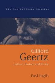 Cover of: Clifford Geertz by Fred Inglis