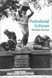 Cover of: Postcolonial Criticism by Nicholas Harrison