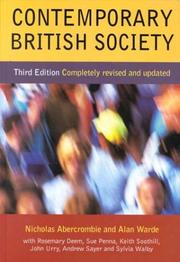 Cover of: Contemporary British Society