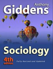 Cover of: Sociology by Anthony Giddens