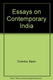 Cover of: Essays on contemporary India