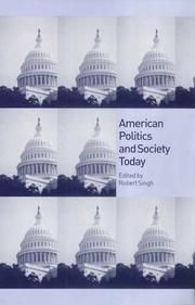 Cover of: American Politics and Society Today (Politics Today (Polity Press).)