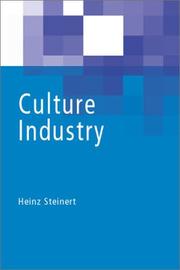 Cover of: The Culture Industry