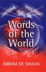 Cover of: Words of the World by Abram De Swaan