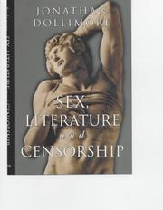 Cover of: Sex, literature, and censorship