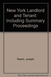 Rasch's landlord and tenant by Dolan, Robert F.