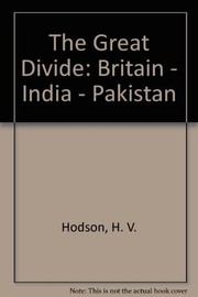 Cover of: The great divide by Hodson, H. V.
