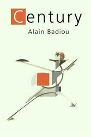 The century by Alain Badiou