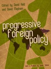 Cover of: Progressive Foreign Policy