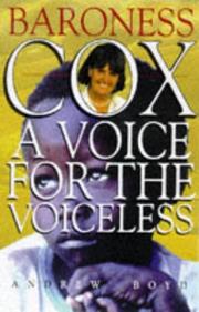 Cover of: Baroness Cox: A Voice for the Voiceless