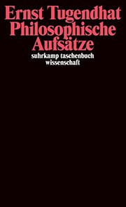 Cover of: Philosophische Aufsätze. by Ernst Tugendhat