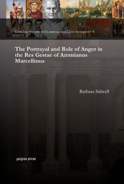 Cover of: The portrayal and role of anger in the Res gestae of Ammianus Marcellinus