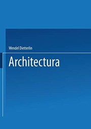 Cover of: Architectura