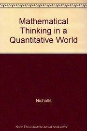 Cover of: Mathematical Thinking in a Quantitative World