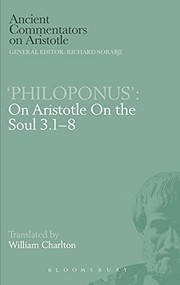 Cover of: On Aristotle "On the soul 3.1-8" by [attributed to] 'Philoponus'; translated by William Charlton.