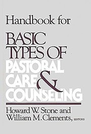 Cover of: Handbook for Basic Types of Pastoral Care and Counseling