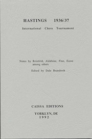 Cover of: Hastings 1936/37  by Alexander Alekhine, Max Euwe, Reubin Fine