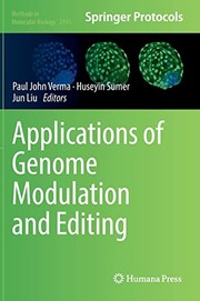 Cover of: Applications of Genome Modulation and Editing