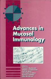 Cover of: Advances in musosal immunology: proceedings of the Fifth International Congress of Mucosal Immunology
