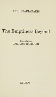 Cover of: Emptiness Beyond