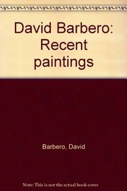 Cover of: David Barbero: Recent paintings