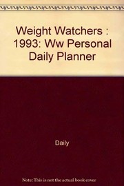 Cover of: Weight Watchers' Personal Daily Planner 1993 by Weight Watchers International
