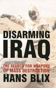 Cover of: Disarming Iraq by Hans Blix