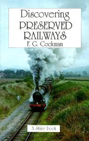Cover of: Discovering Preserved Railways (Discovering) by F. G. Cockman, Lynne B. Butler